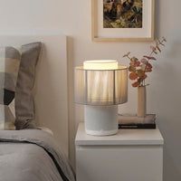 SYMFONISK Wi-Fi lamp/speaker/fabric paral - white , - best price from Maltashopper.com 59430927