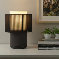 SYMFONISK Wi-Fi Lamp/Speaker/Fabric Part - Black , - best price from Maltashopper.com 69430917