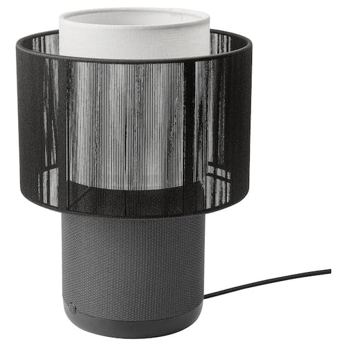 SYMFONISK Wi-Fi Lamp/Speaker/Fabric Part - Black ,