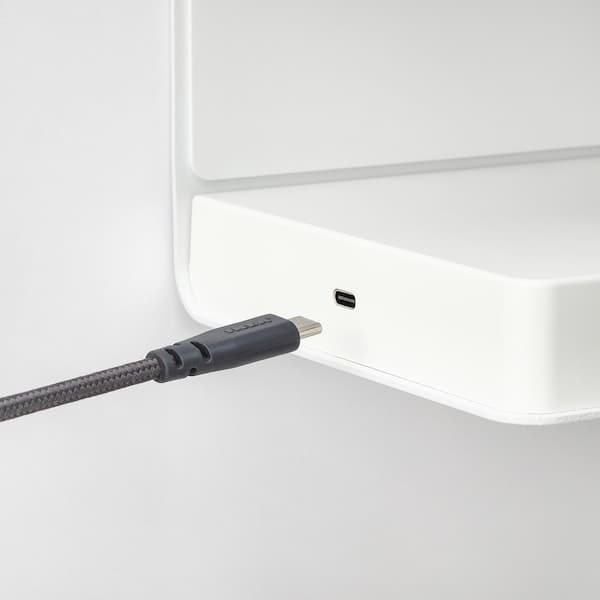 SYMFONISK - Shelf w wireless charger, white - best price from Maltashopper.com 20521056