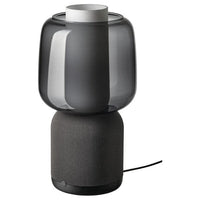 SYMFONISK - Shade for speaker lamp base, glass/black - best price from Maltashopper.com 90494747