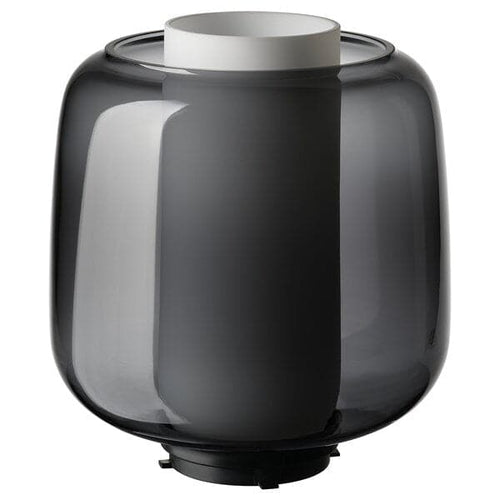 SYMFONISK - Shade for speaker lamp base, glass/black