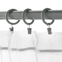 SYRLIG - Curtain ring with clip and hook, silver-colour , - best price from Maltashopper.com 50219954