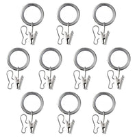 SYRLIG Curtain ring with clip and hook - nickel-plated 25 mm , 25 mm - best price from Maltashopper.com 10305798