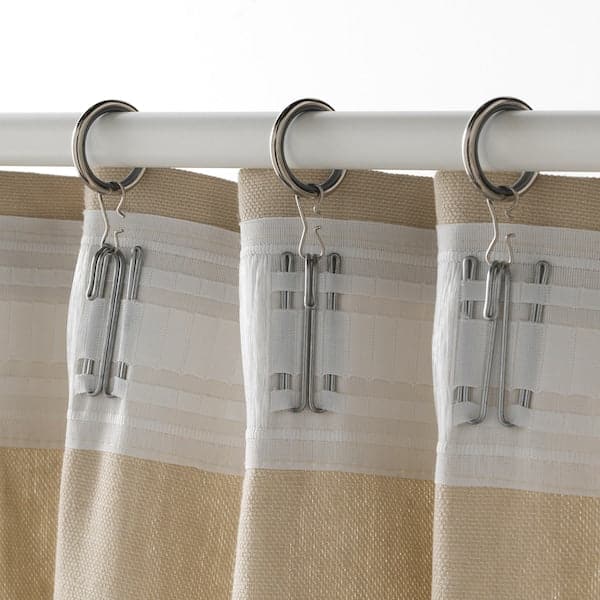 SYRLIG Curtain ring with clip and hook - nickel-plated 25 mm , 25 mm - best price from Maltashopper.com 10305798
