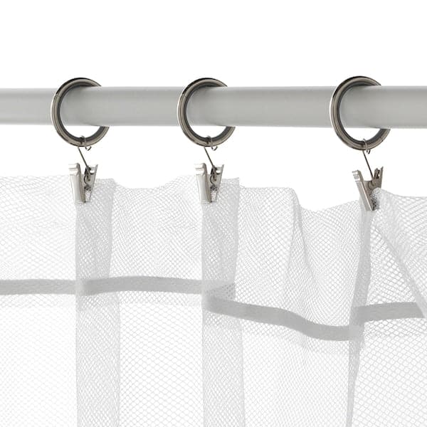 SYRLIG Curtain ring with clip and hook - nickel-plated 25 mm , 25 mm - best price from Maltashopper.com 10305798