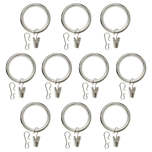 SYRLIG - Curtain ring with clip and hook , 38 mm - best price from Maltashopper.com 80489789