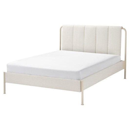 TÄLLÅSEN - Struttura letto imbottita, Kulsta beige chiaro/Leirsund, , - best price from Maltashopper.com 99514802