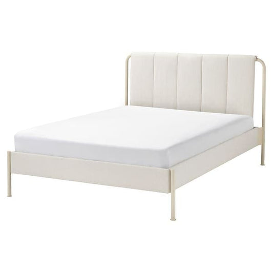 TÄLLÅSEN - Upholstered bed frame, Kulsta light beige/Luröy, , - best price from Maltashopper.com 09514745