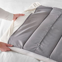 TÄLLÅSEN - Upholstered bed frame/mattress, Kulsta light beige/Valevåg extra-rigid, , 160x200 cm - best price from Maltashopper.com 99537506