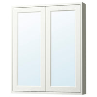 TÄNNFORSEN - Mirror cabinet with doors, white, 80x15x95 cm - best price from Maltashopper.com 10535129