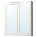 TÄNNFORSEN mirror cabinet with doors, white, 80x15x95 cm