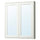 TÄNNFORSEN - Mirror cabinet with doors, white, 80x15x95 cm