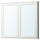 TÄNNFORSEN - Mirror cabinet with doors, white, 100x15x95 cm