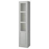 TÄNNFORSEN high cabinet with door, light grey, 40x35x195 cm