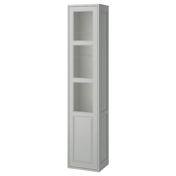 Ikea TÄNNFORSEN - Tall cabinet with door, light grey,40x35x195 cm