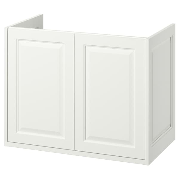 TÄNNFORSEN - Wash-stand with doors, white, 80x48x63 cm - best price from Maltashopper.com 60535122