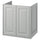 TÄNNFORSEN - Washbasin cabinet with doors, light grey,60x48x63 cm