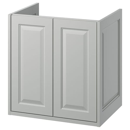 TÄNNFORSEN - Washbasin cabinet with doors, light grey,60x48x63 cm
