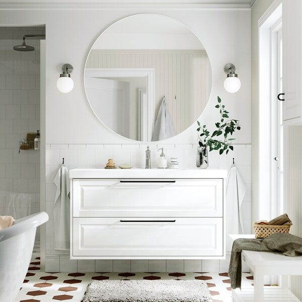 Ikea TÄNNFORSEN - Washbasin cabinet with drawers, white,120x48x63 cm
