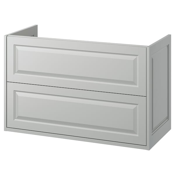 TÄNNFORSEN - Washbasin cabinet with drawers, light grey,100x48x63 cm