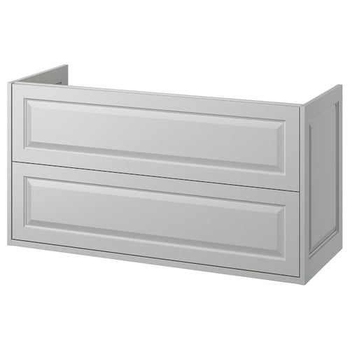 TÄNNFORSEN - Washbasin cabinet with drawers, light grey,120x48x63 cm