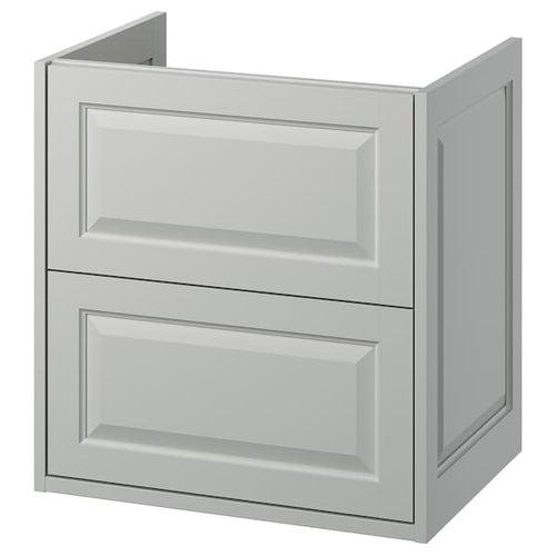 TÄNNFORSEN - Washbasin cabinet with drawers, light grey,60x48x63 cm