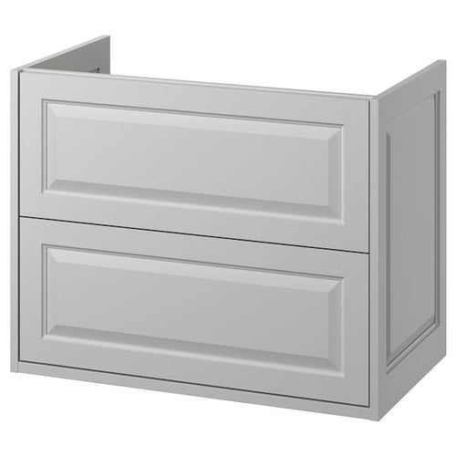 TÄNNFORSEN - Washbasin cabinet with drawers, light grey,80x48x63 cm