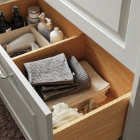 TÄNNFORSEN - Washbasin cabinet with drawers, light grey,100x48x63 cm - best price from Maltashopper.com 00535120