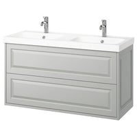 TÄNNFORSEN / ORRSJÖN - Washing/drawer/mixer cabinet, light grey,122x49x69 cm - best price from Maltashopper.com 99514072