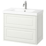 TÄNNFORSEN / ORRSJÖN wash-stnd w drawers/wash-basin/tap, white, 82x49x69 cm