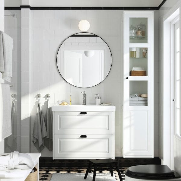 Ikea TÄNNFORSEN / ORRSJÖN - Washbasin/drawer unit/misc, white,82x49x69 cm