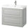 TÄNNFORSEN / ORRSJÖN - Washbasin/drawer unit/misc, light grey,82x49x69 cm
