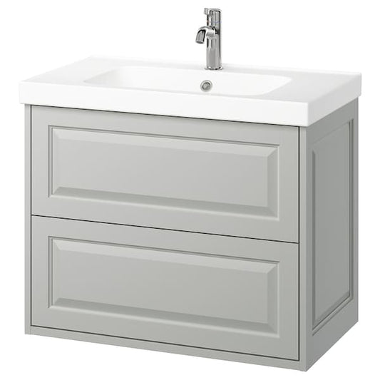 Ikea TÄNNFORSEN / ORRSJÖN - Washbasin/drawer unit/misc, light grey,82x49x69 cm