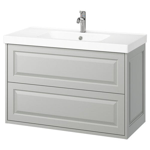 TÄNNFORSEN / ORRSJÖN - Washbasin/drawer unit/misc, light grey,102x49x69 cm