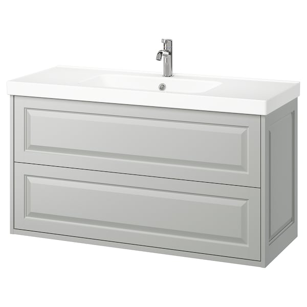 TÄNNFORSEN / ORRSJÖN - Washbasin/drawer unit/misc, light grey,122x49x69 cm - best price from Maltashopper.com 89514077