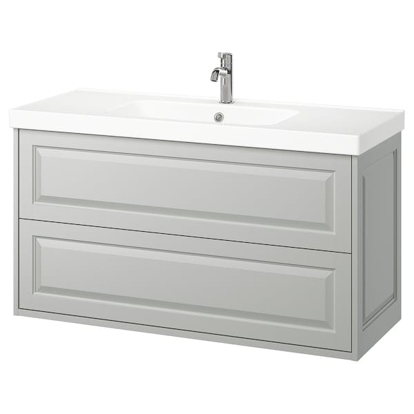 Ikea TÄNNFORSEN / ORRSJÖN - Washbasin/drawer unit/misc, light grey,122x49x69 cm