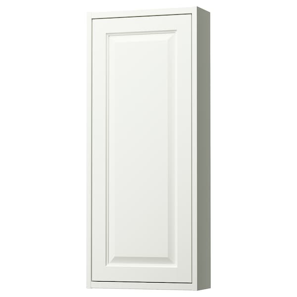 TÄNNFORSEN - Wall cabinet with door, white, 40x15x95 cm - best price from Maltashopper.com 50535108