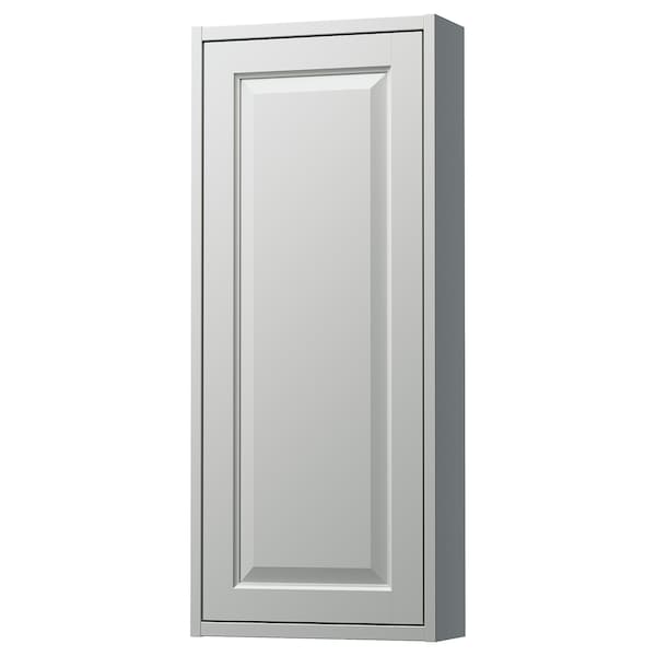 TÄNNFORSEN - Wall cabinet with door, light grey,40x15x95 cm - best price from Maltashopper.com 30535109