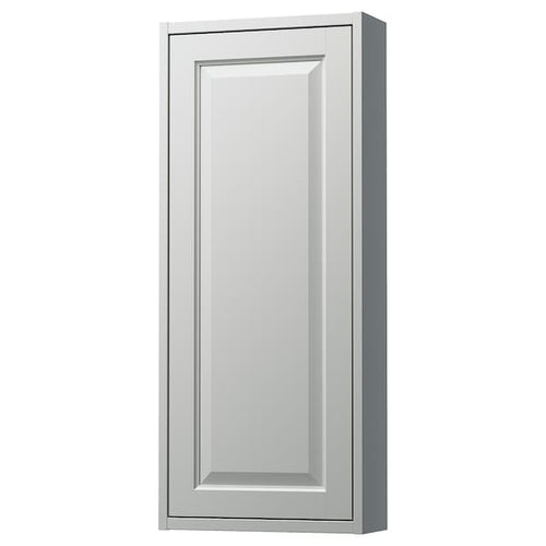 TÄNNFORSEN - Wall cabinet with door, light grey,40x15x95 cm