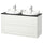 TÄNNFORSEN / RUTSJÖN - White/black marble-effect washbasin/drawer/mixer cabinet,122x49x76 cm