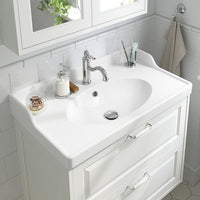 TÄNNFORSEN / RUTSJÖN - Washbasin / washbasin unit/mixer, white,82x49x74 cm - best price from Maltashopper.com 79521224