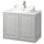 TÄNNFORSEN / RUTSJÖN - Washbasin / washbasin unit/miscelat, light grey/white marble effect,82x49x76 cm