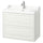 TÄNNFORSEN / RUTSJÖN - Washbasin/drawer unit/misc, white,82x49x74 cm