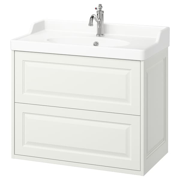 Ikea TÄNNFORSEN / RUTSJÖN - Washbasin/drawer unit/misc, white,82x49x74 cm