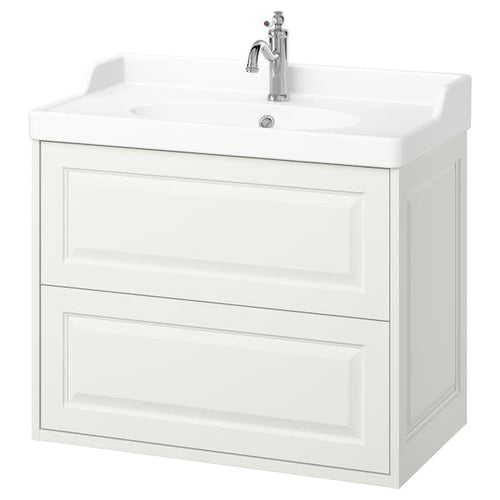 TÄNNFORSEN / RUTSJÖN - Washbasin/drawer unit/misc, white,82x49x74 cm