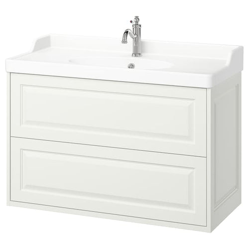 TÄNNFORSEN / RUTSJÖN - Washbasin/drawer unit/misc, white,102x49x74 cm