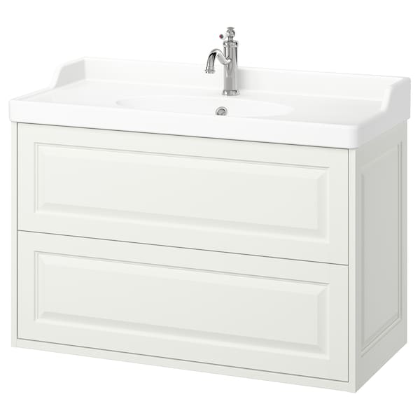 TÄNNFORSEN / RUTSJÖN - Washbasin/drawer unit/misc, white,102x49x74 cm