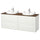TÄNNFORSEN / RUTSJÖN - Washbasin/washbasin unit, white/brown walnut effect,162x49x76 cm