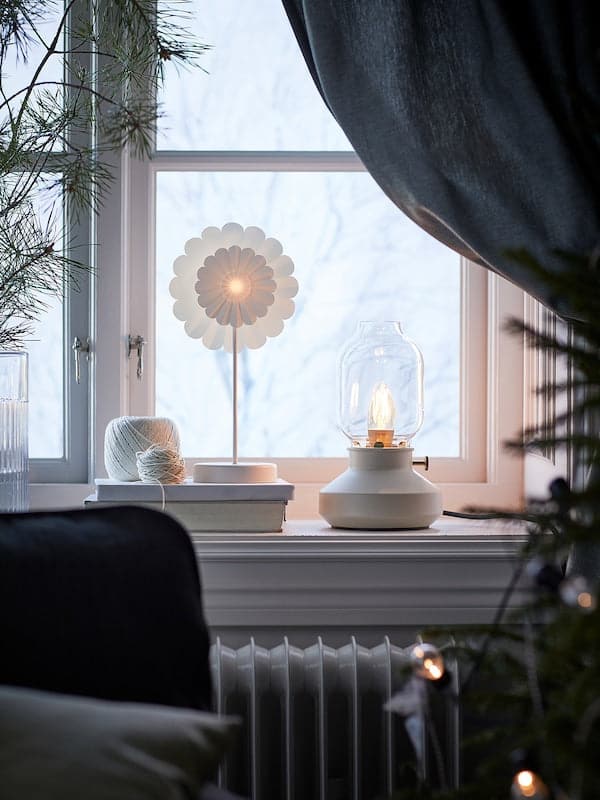 TÄRNABY Table lamp - beige 25 cm , 25 cm - best price from Maltashopper.com 60508072